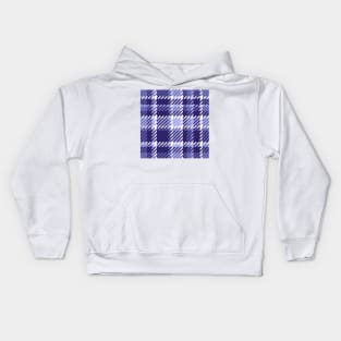 Very Peri tartan Kids Hoodie